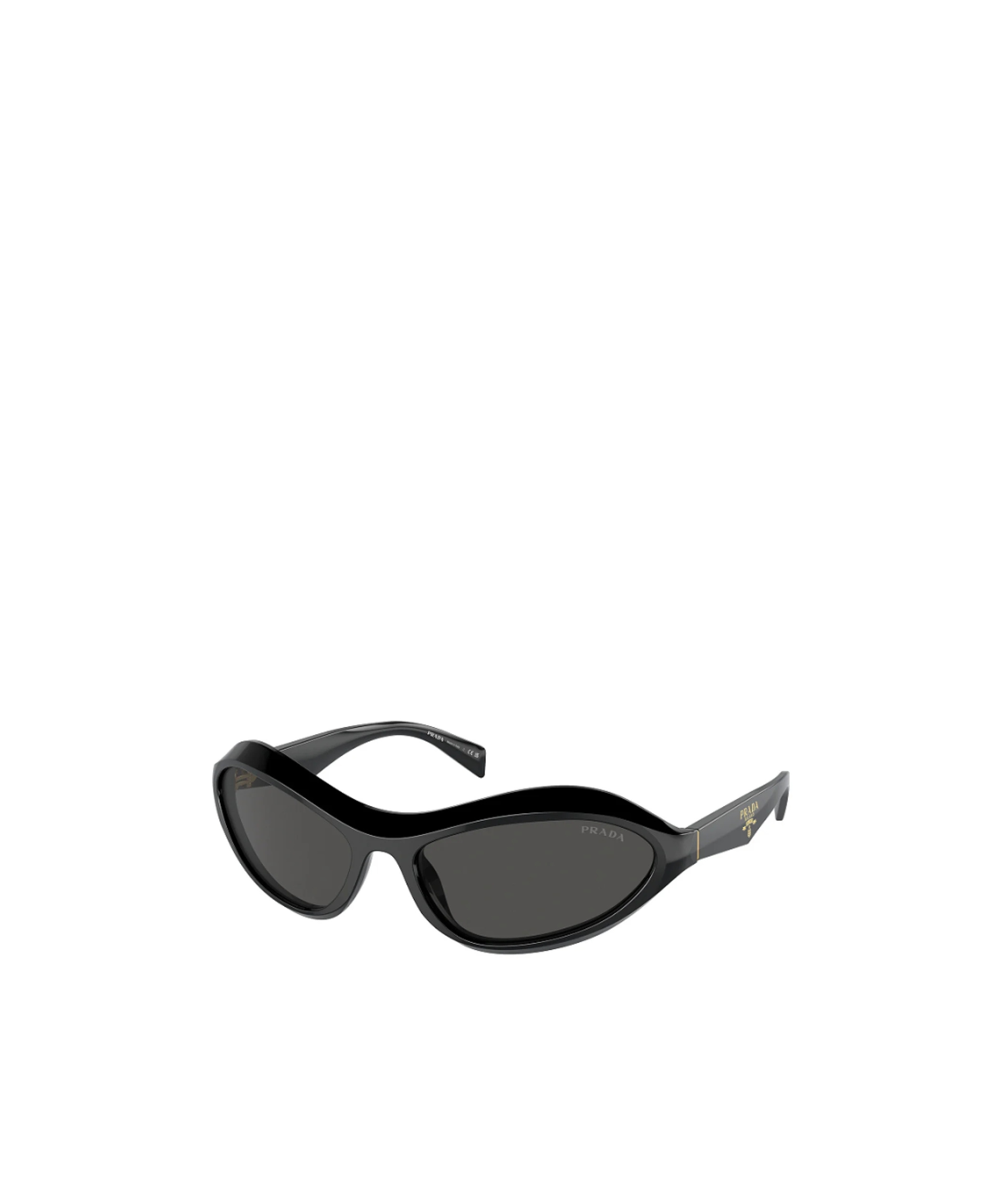 Prada Logo Sunglasses In Black