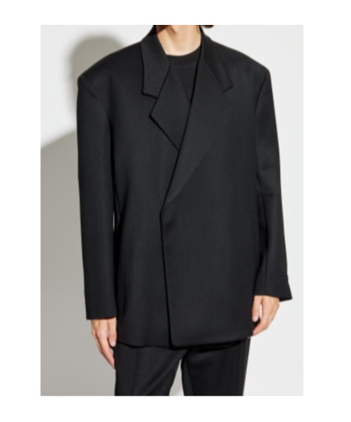 Fear Of God Wool Double-breasted Blazer In Black