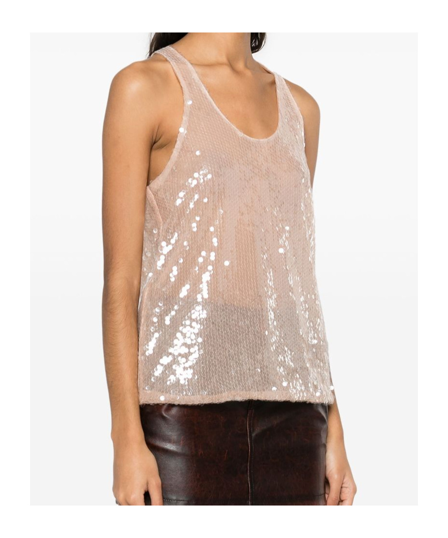Giuseppe Di Morabito Scoop Neck Tank Top In Nude