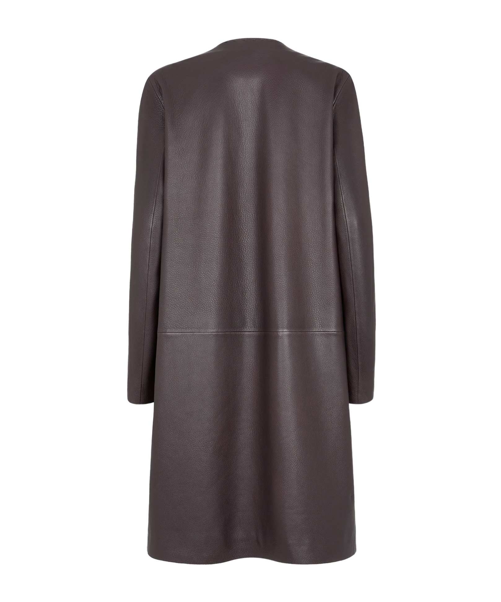 Fendi Long-sleeved Coat In Black
