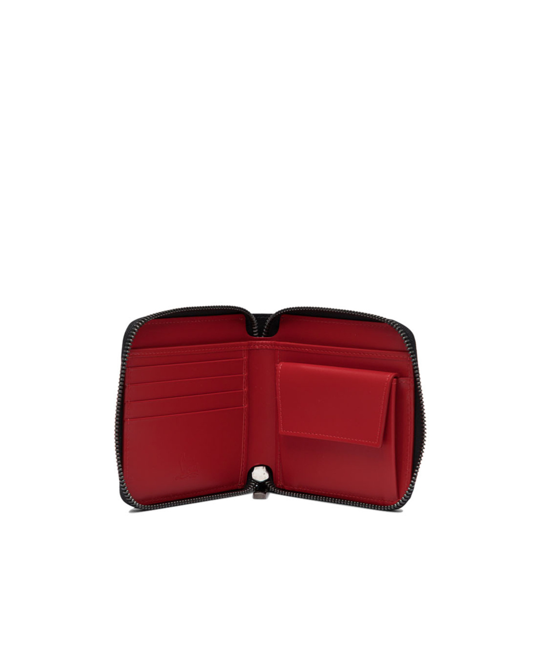 Christian Louboutin Zipper Card Bag In Black