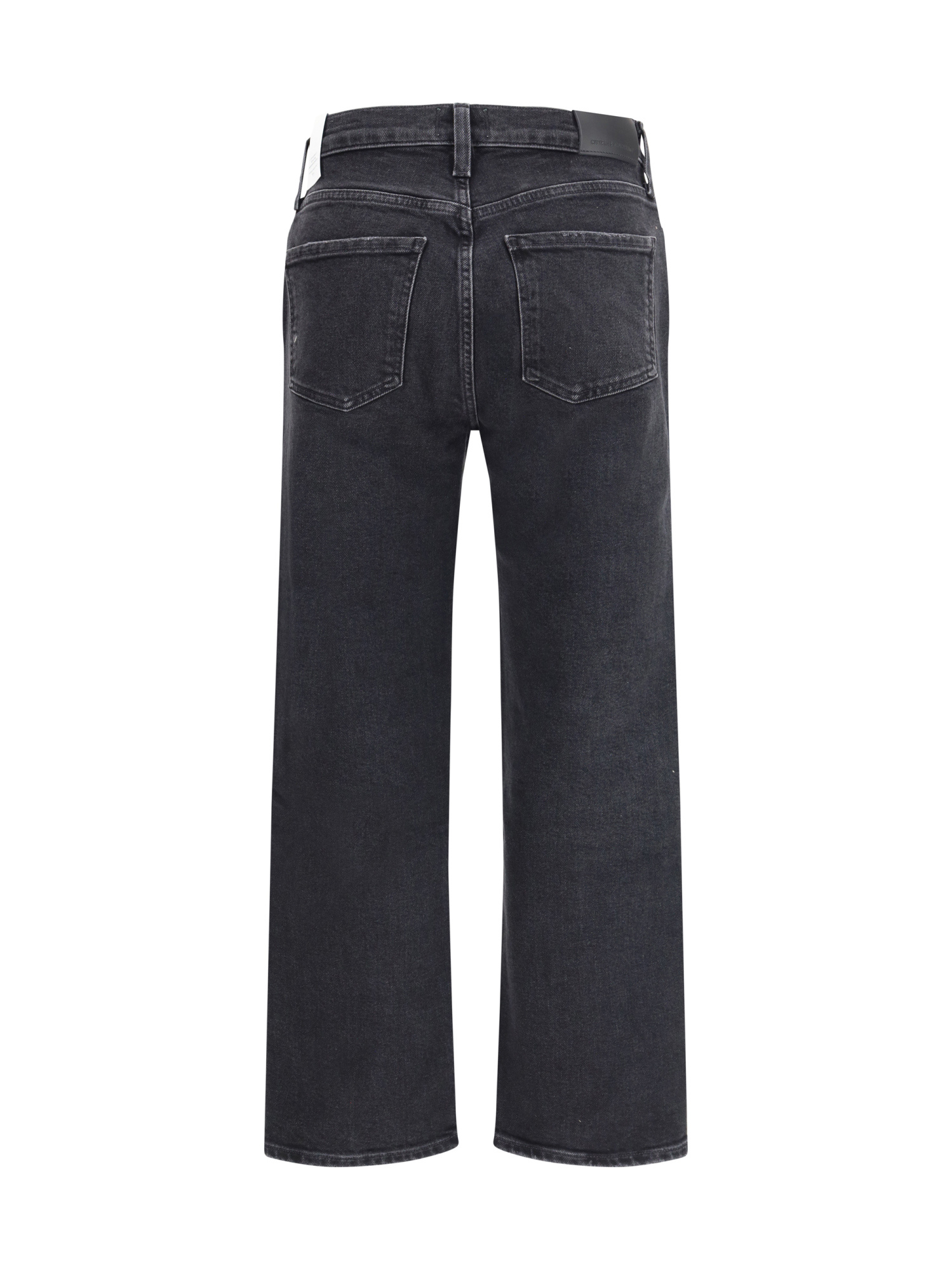 Citizen Of Humanity Blue Cotton Straight-leg Jeans In Black