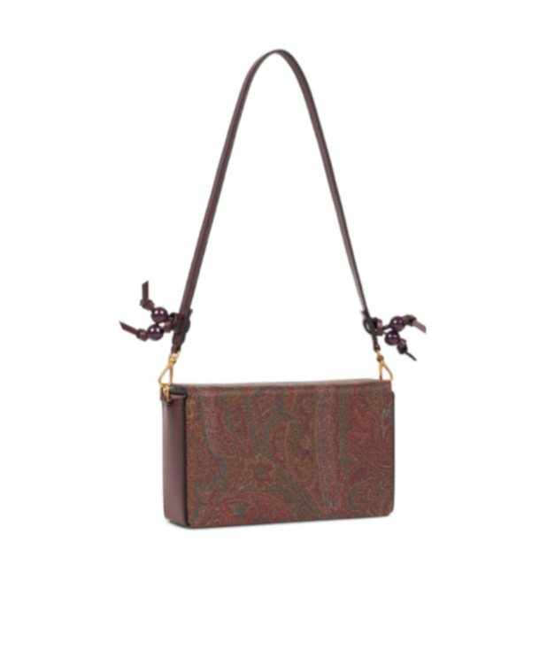 Etro Paisley Jacquard Clutch Bag In Brown