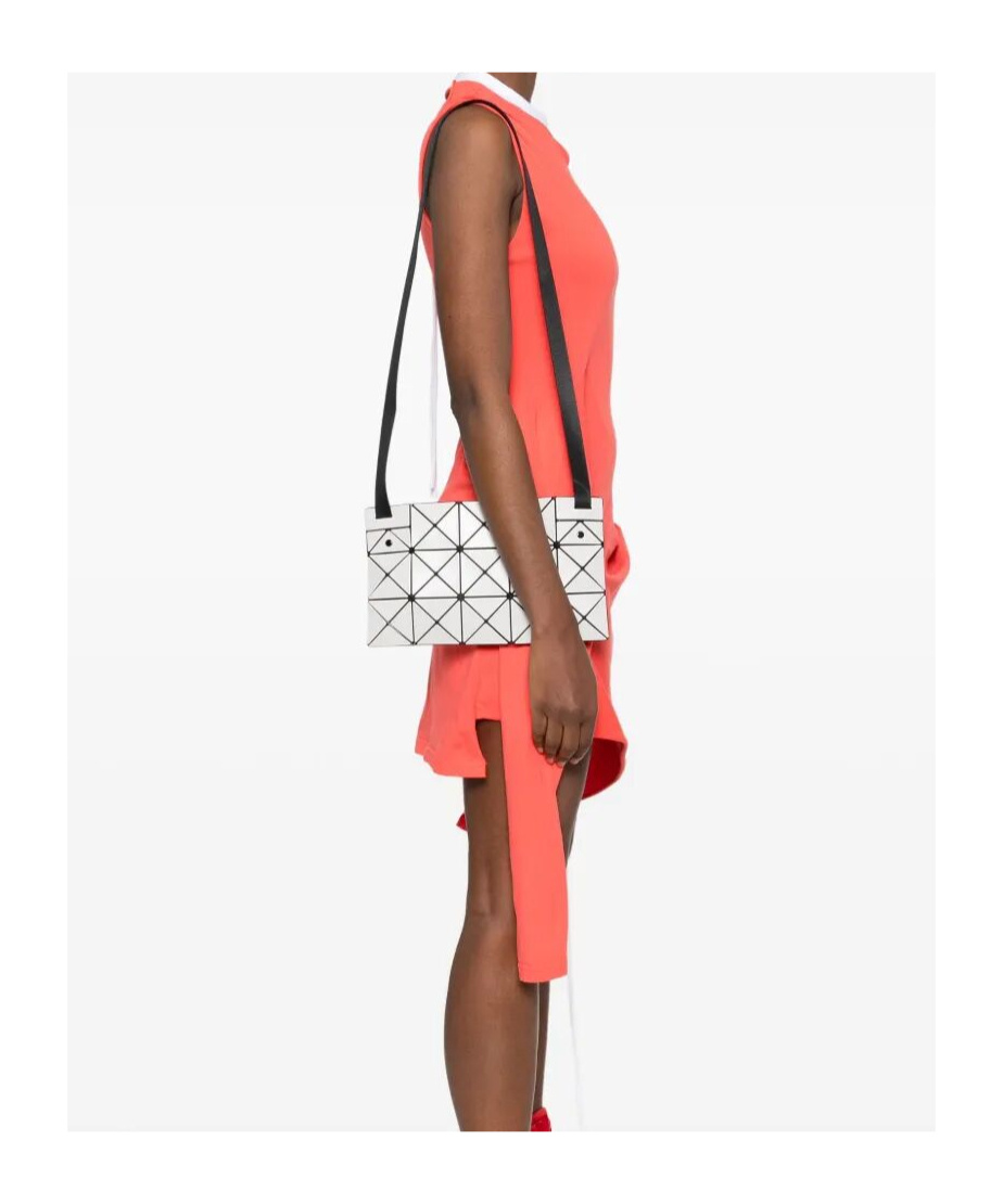 Bao Bao Issey Miyake Lucent Matte Crossbody Bag In Light Grey