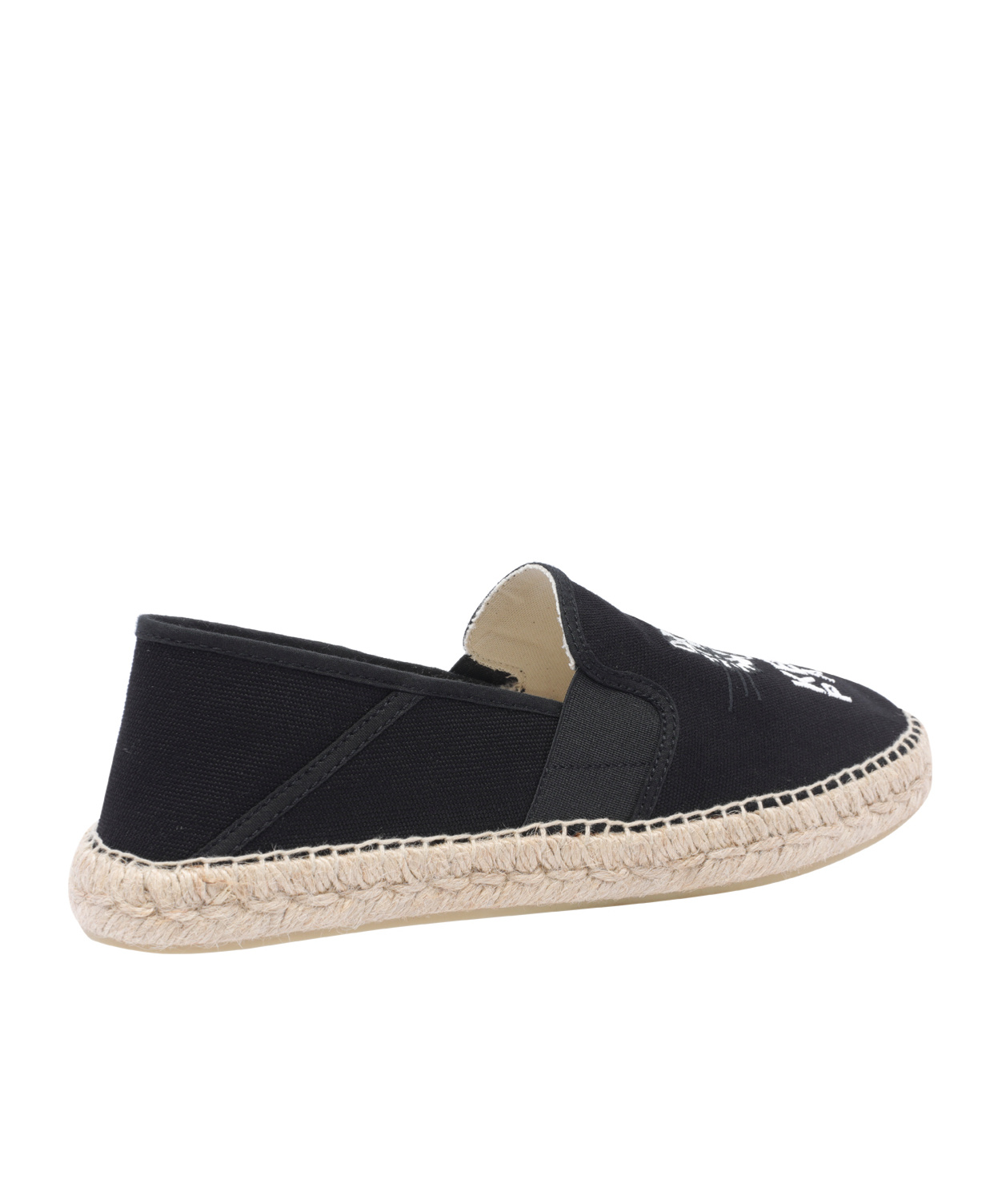 Kenzo Tiger-head Espadrilles In Black