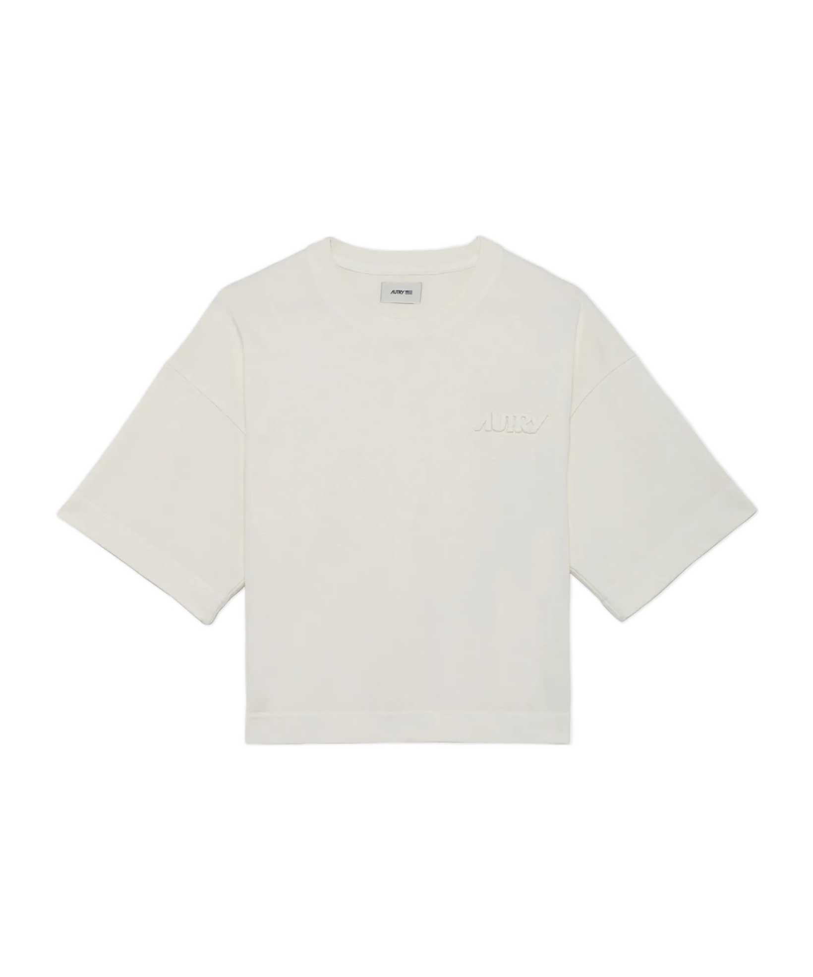 Shop Autry Cotton T-shirt In White