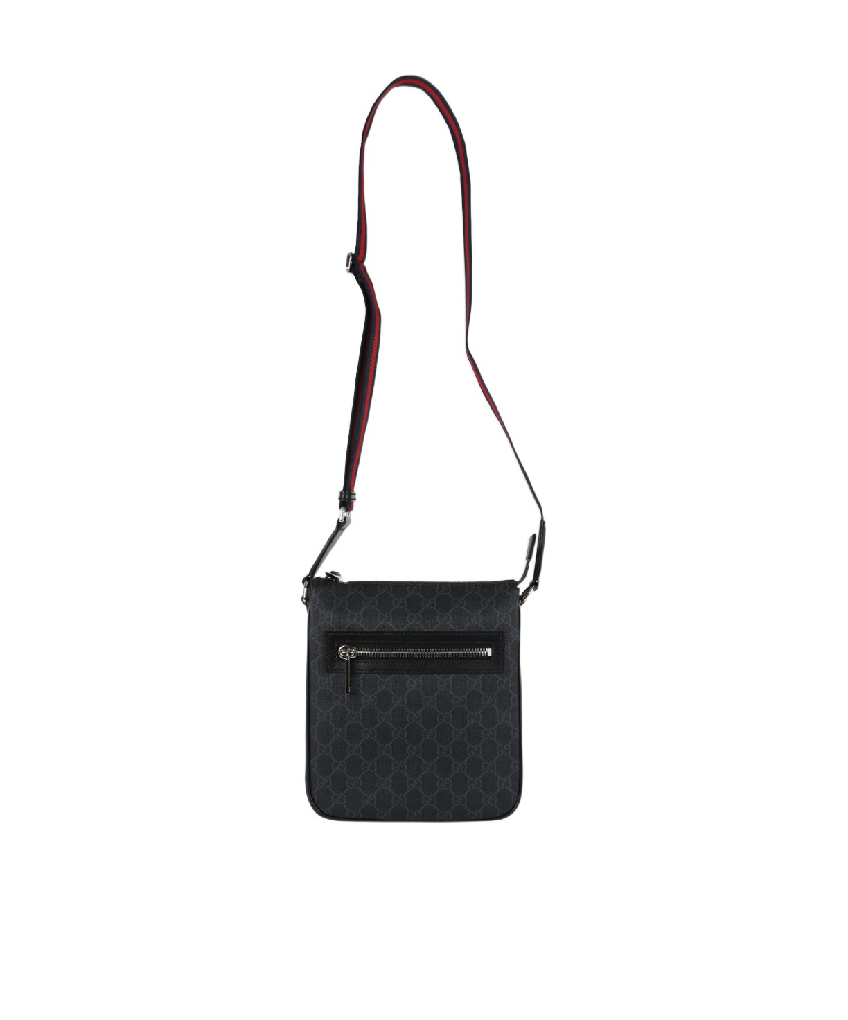 Gucci Gg Supreme Canvas Messenger Bag In Black