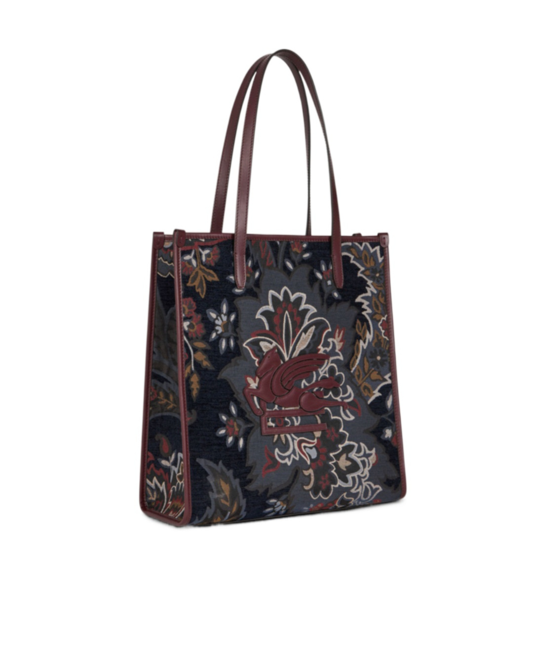 Etro Medium Love Trotter Jacquard Tote Bag In Black