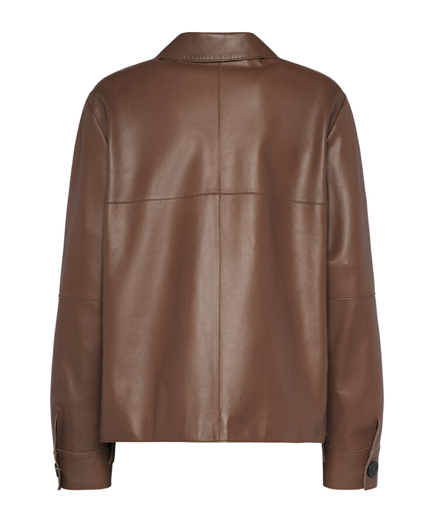 Weekend Max Mara Long-sleeved Leather Jacket