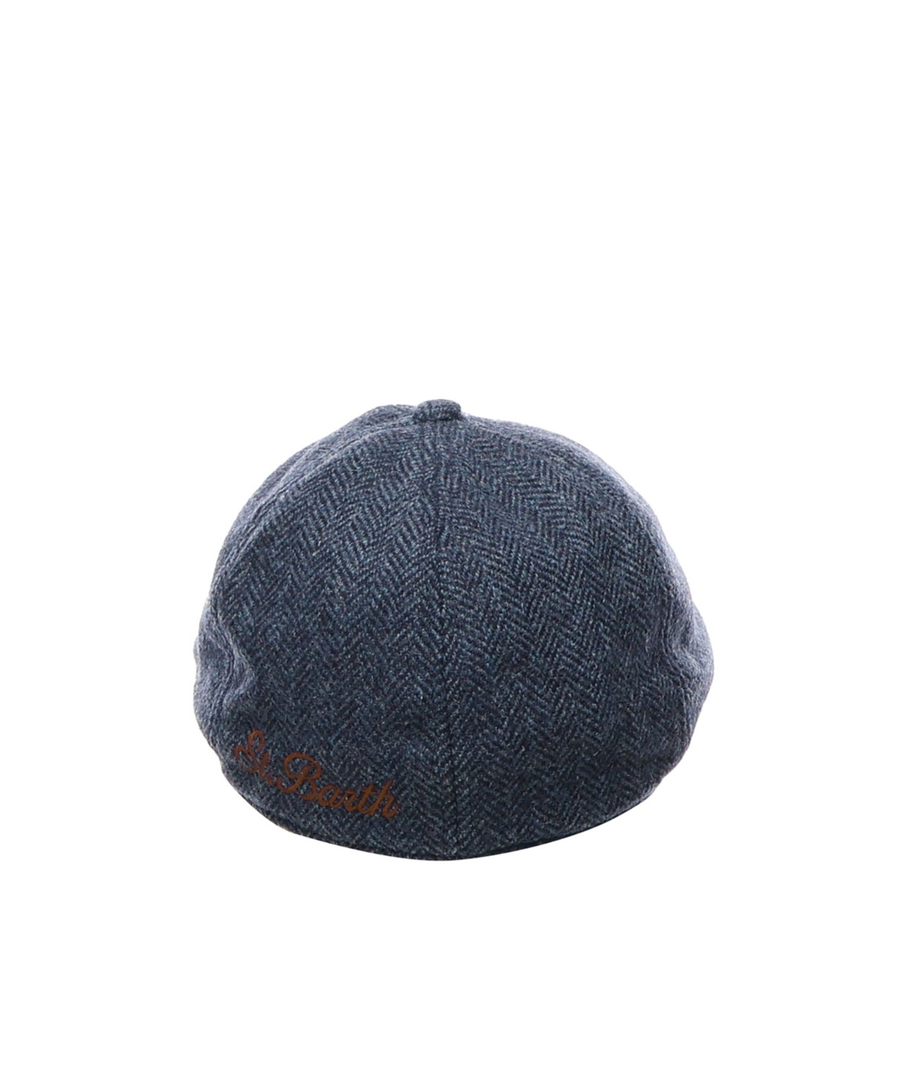Mc2 Saint Barth Herringbone Hat In Blue