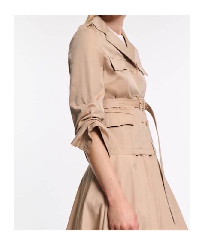 Dorothee Schumacher Trench Coat-blazer Hybrid In Brown