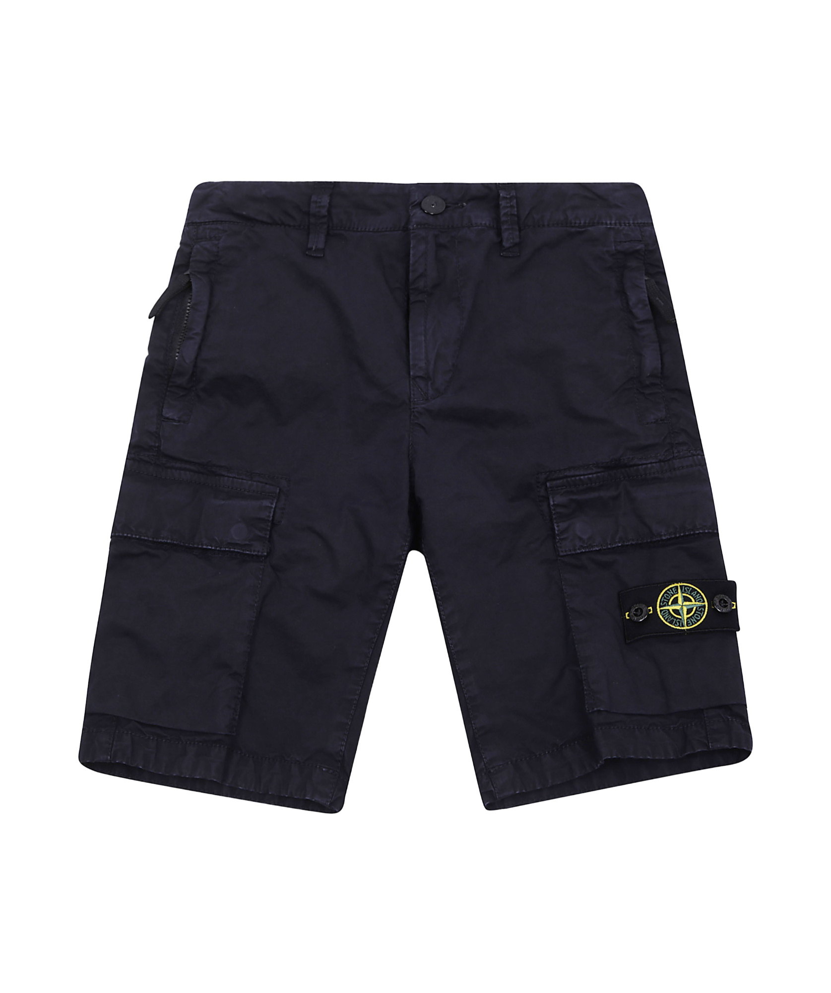 Stone Island Belt Loops Shorts In Navy Blue