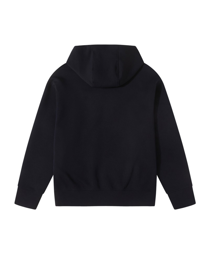 Emporio Armani Patch-detail Drawstring Hoodie In Black