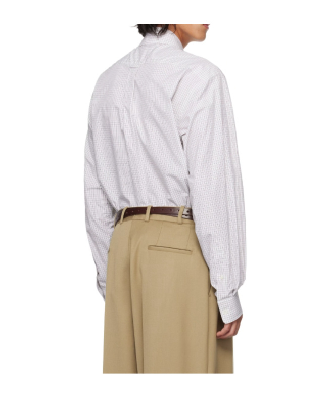 Hed Mayner Beige Virgin Wool Trousers In White