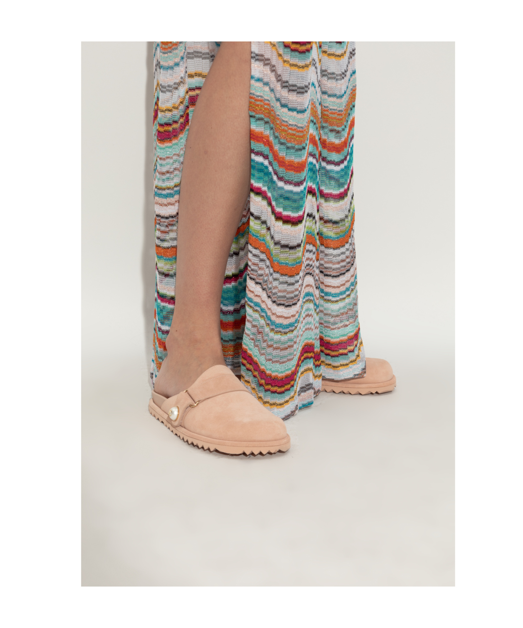 Jimmy Choo Fayence Suede Flat Mules In Brown