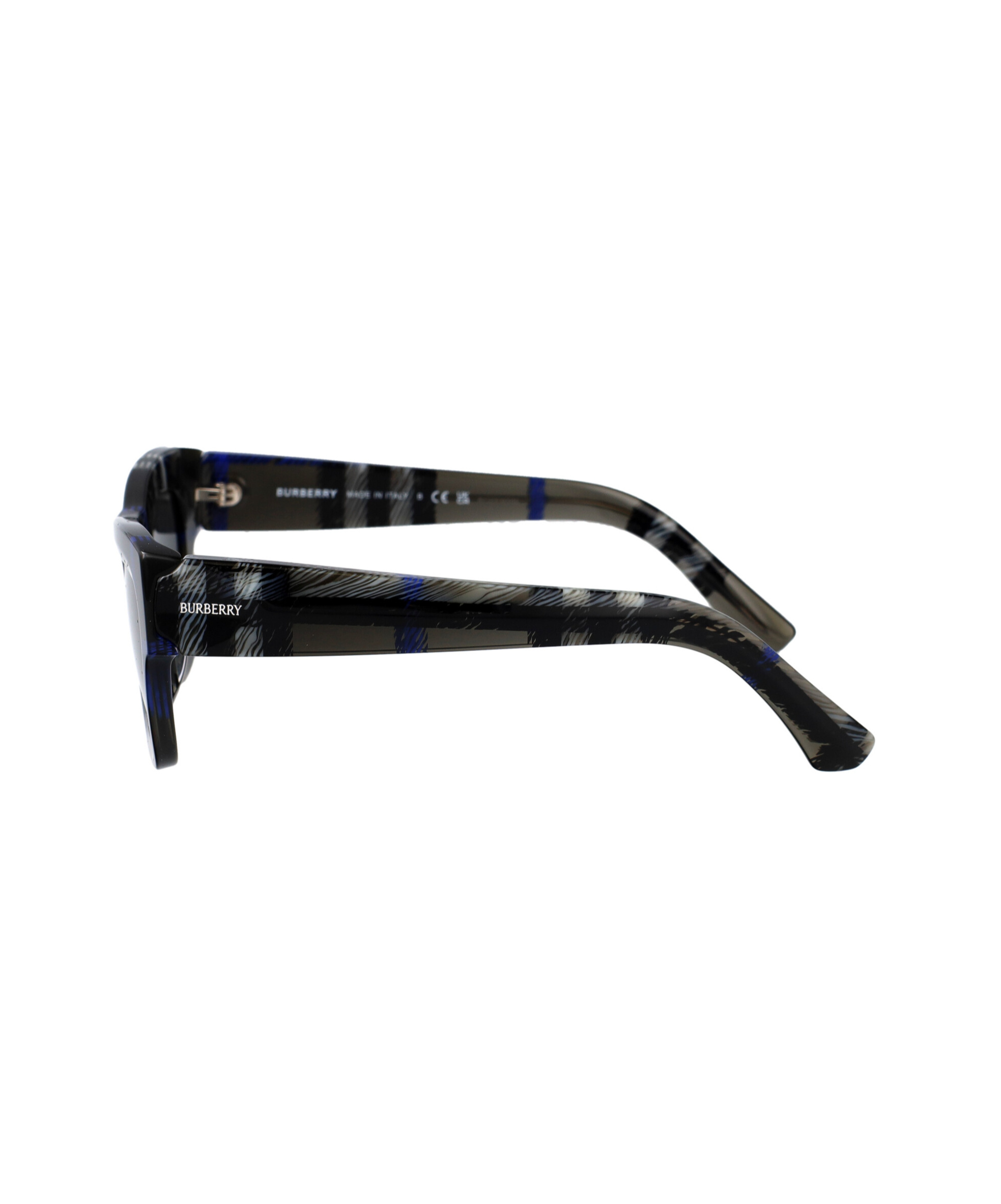 Burberry Check Sunglasses In Black