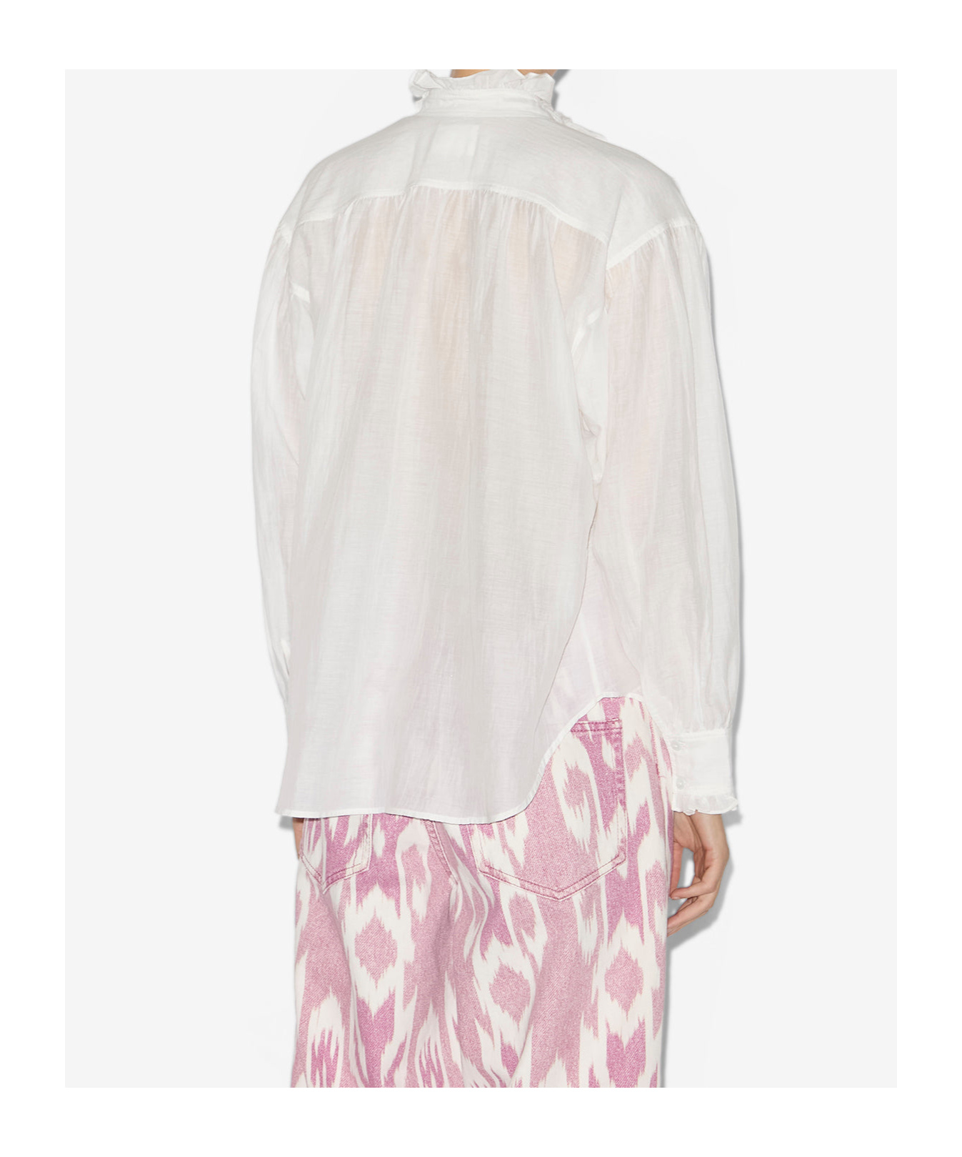 Isabel Marant Étoile Pamias Ruffled Top In White