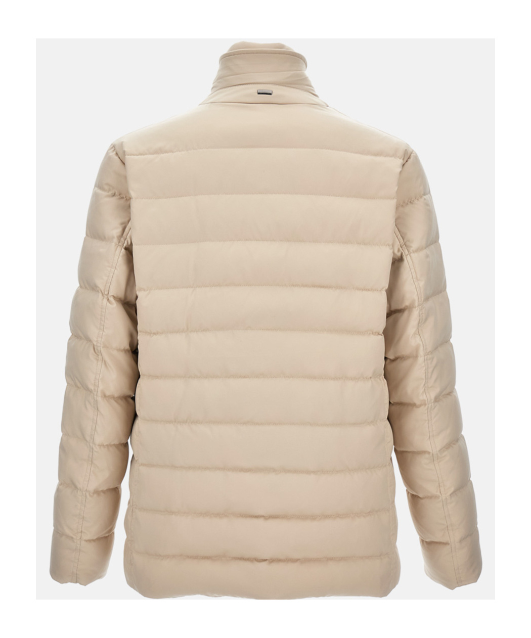 Herno Quilted Button-fastening Padded Jacket In Neutral