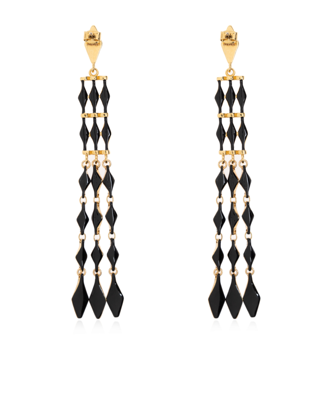 Shop Isabel Marant Geometric Earrings In Black