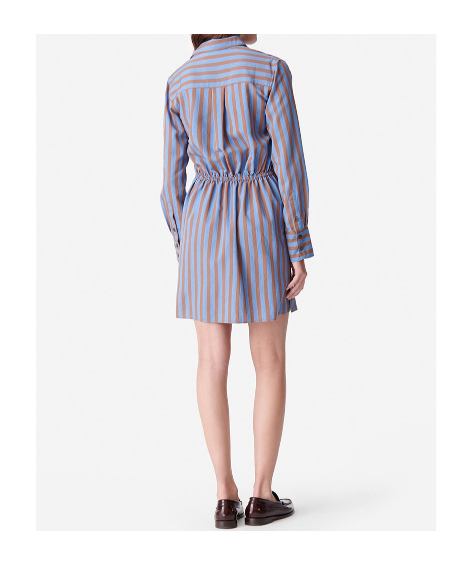 Vanessa Bruno Long-sleeved Dress In Blue
