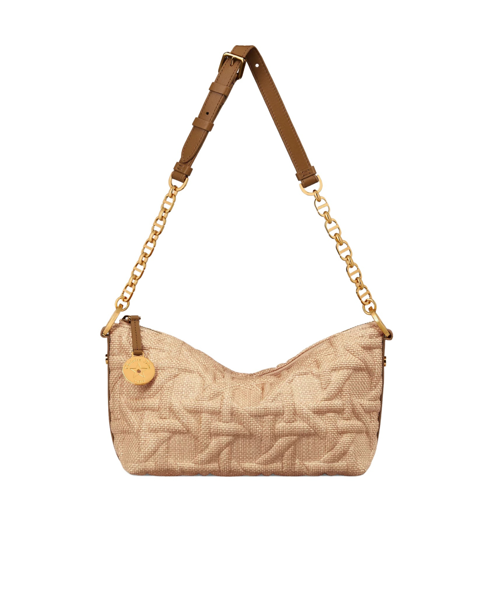 Dior Logo Shoulder Bag In Nude