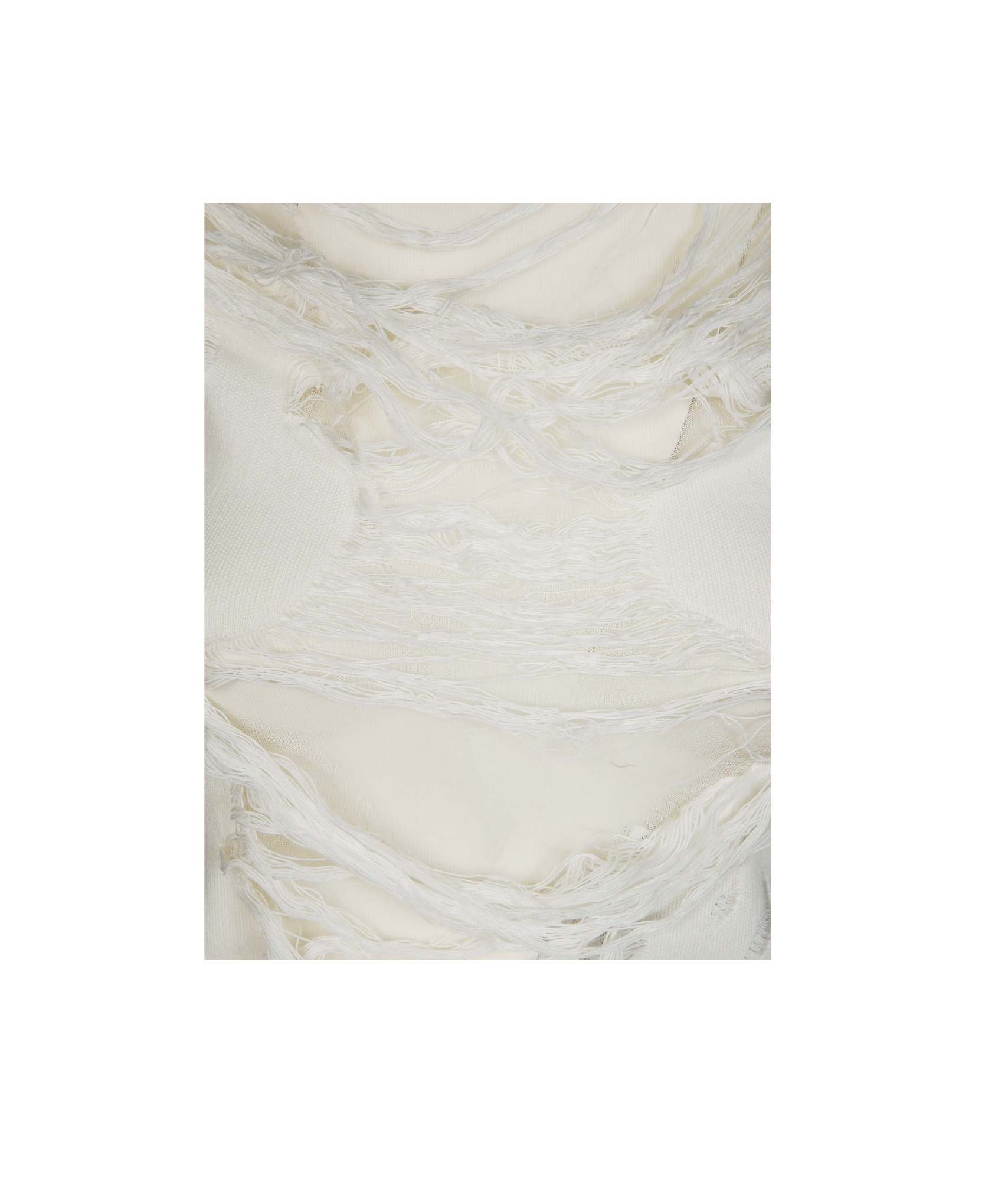 Mm6 Maison Margiela Mm6 By Maison Margiela Layered Distressed Fabric Sleeveless Top In White