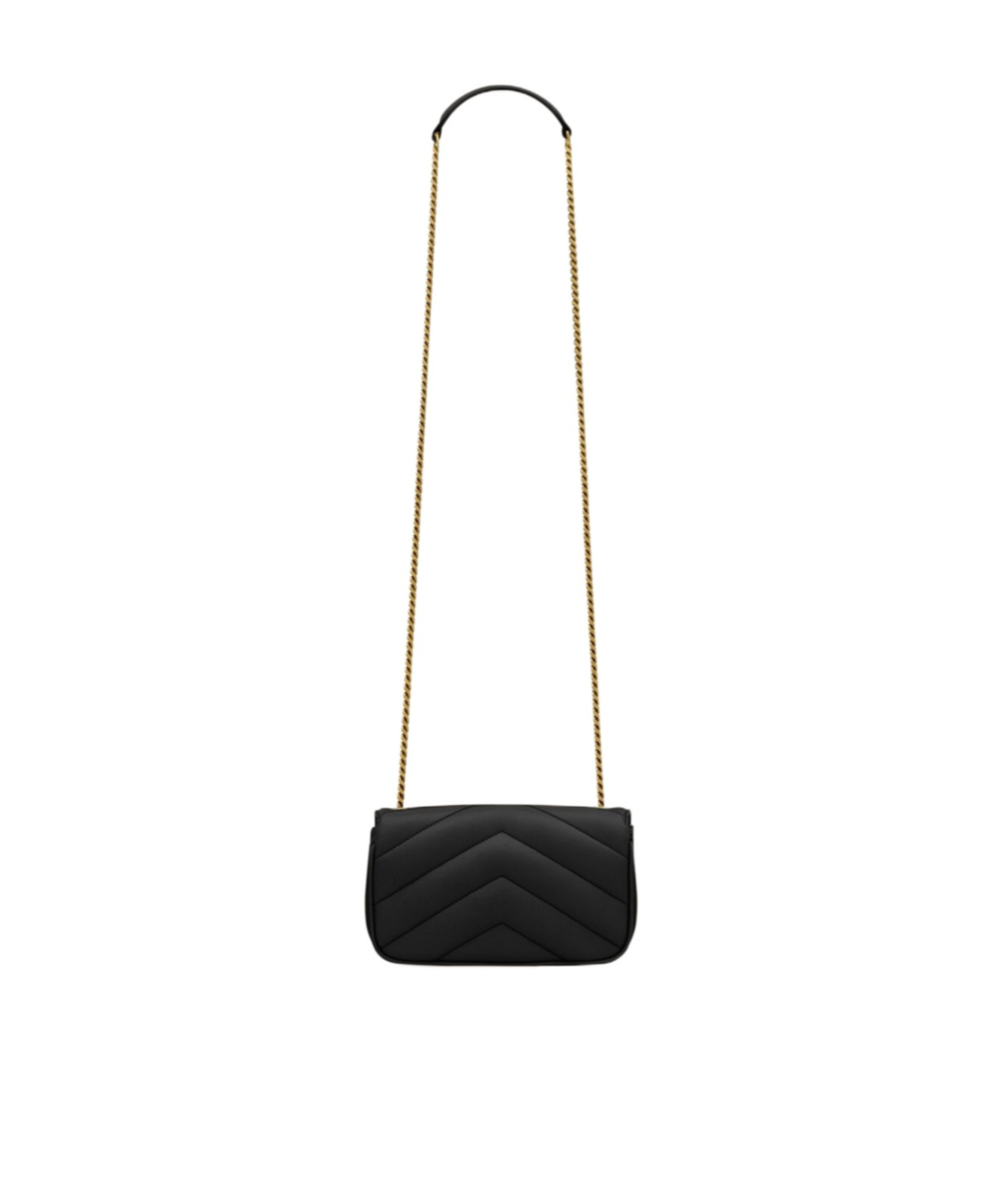 Saint Laurent Loulou Mini In Lambskin In Black