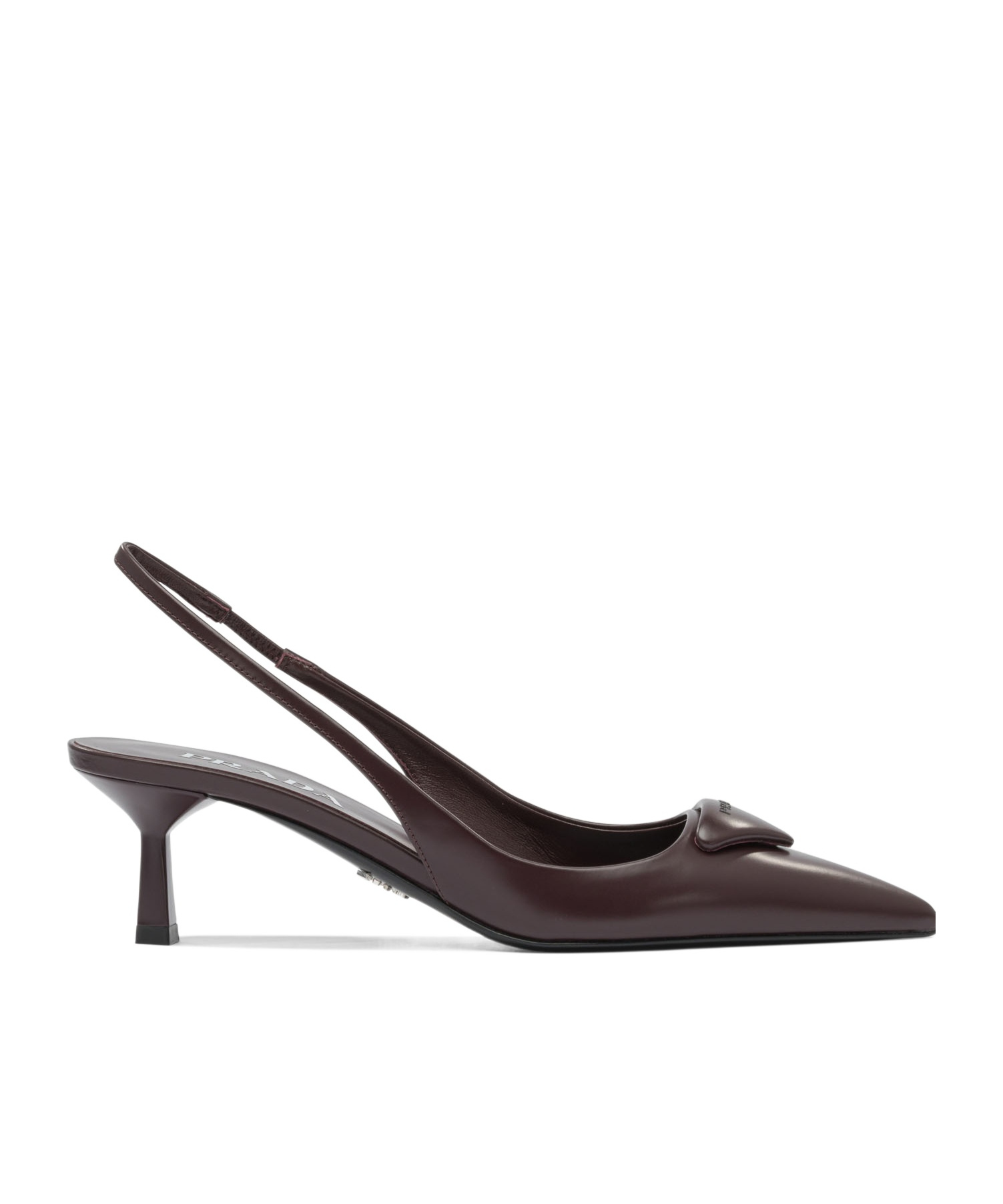 Prada Pointed High Heel Sandals In Black