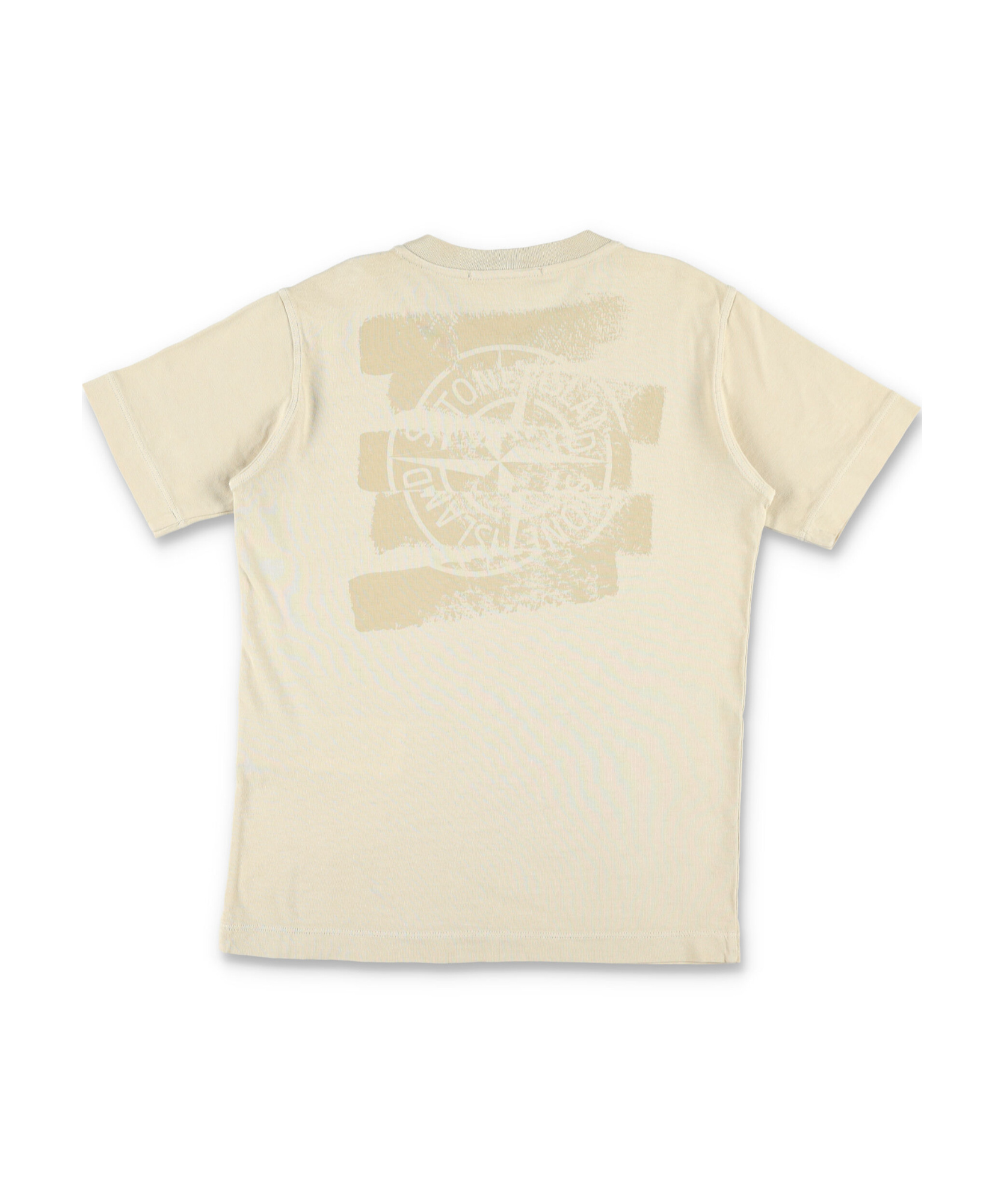Stone Island Compass-print T-shirt In Nude