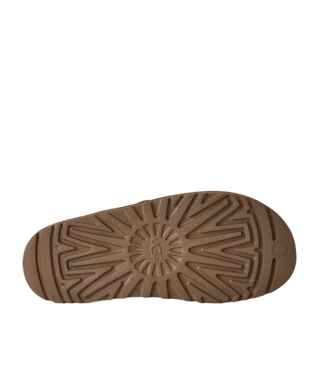 Ugg Chestnut Suede Greenport Cross Strap Sandals In Brown