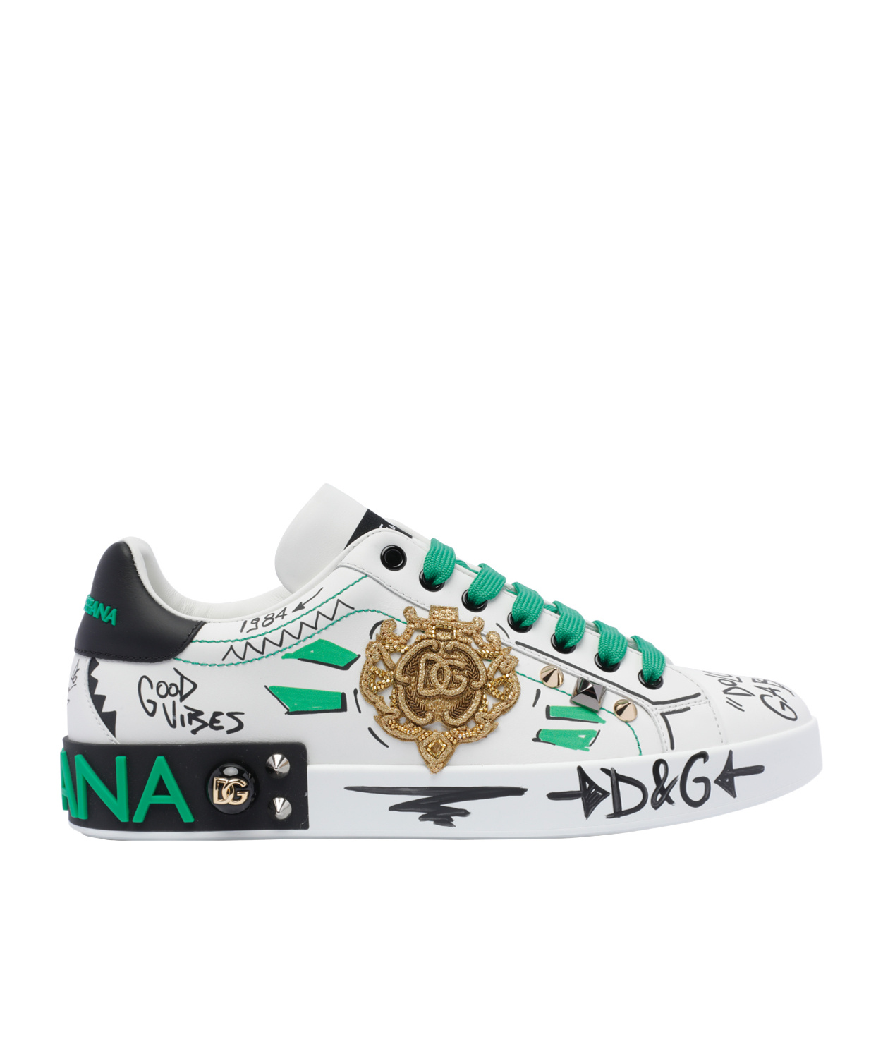 Dolce & Gabbana Laced Sneakers In White