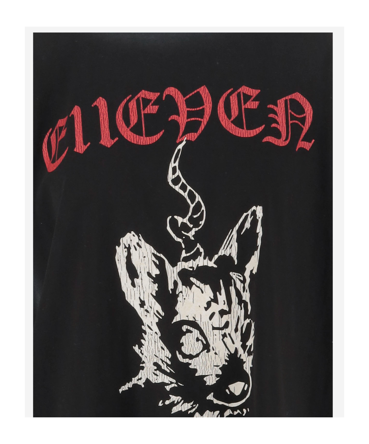 We11 Done Monster Print Cotton T-shirt In Black