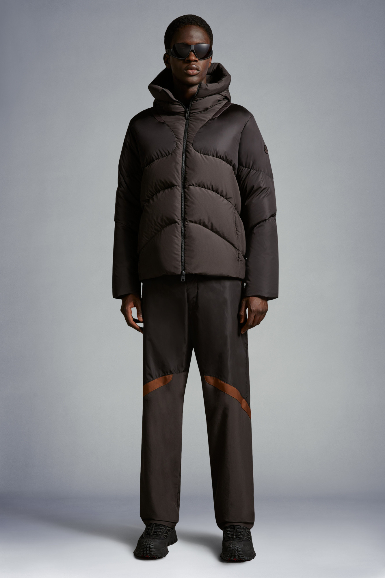 Moncler Born To Protect Straight-leg Pants In Gray