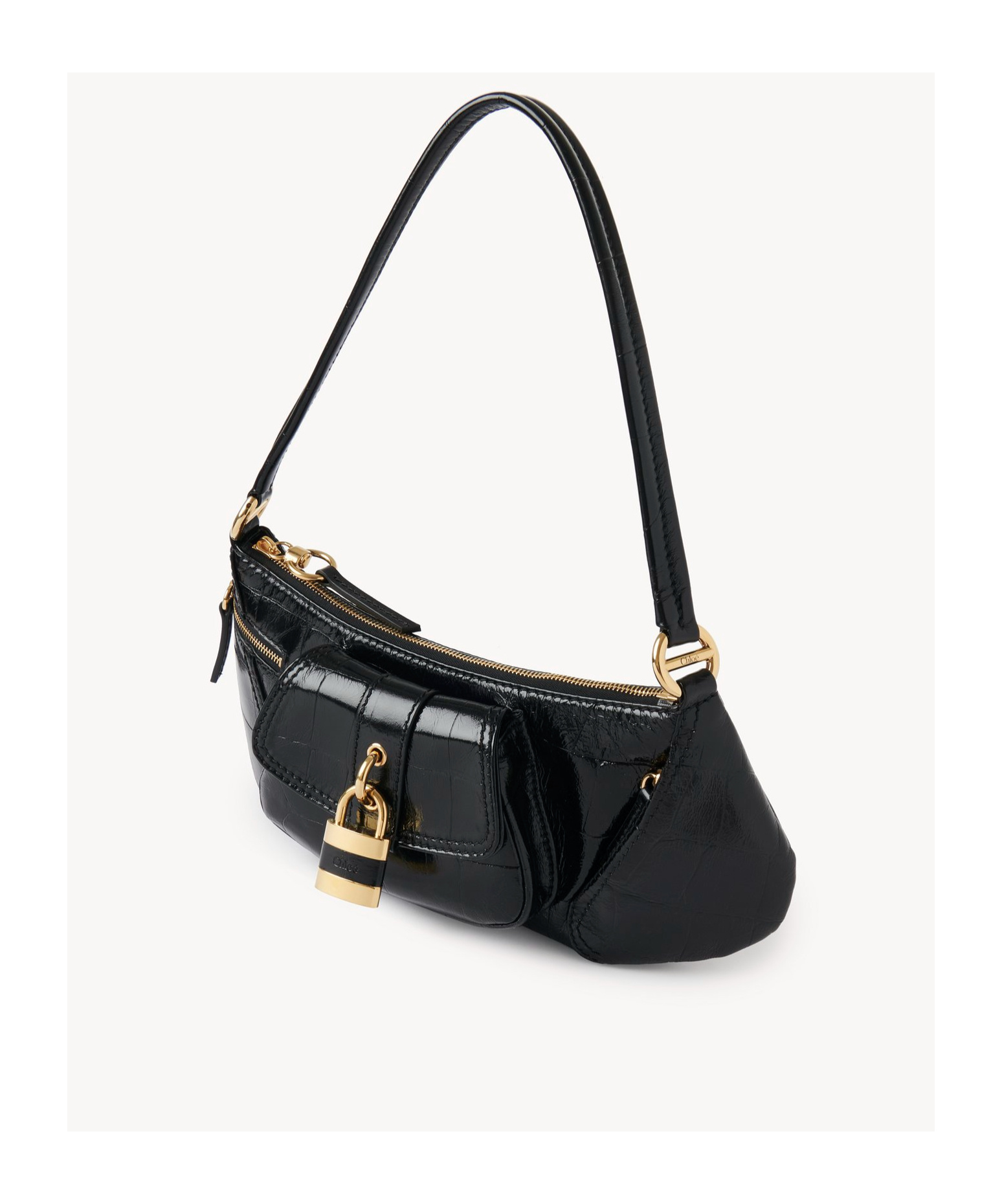 Shop Chloé The 99 Shoulder Bag In Black