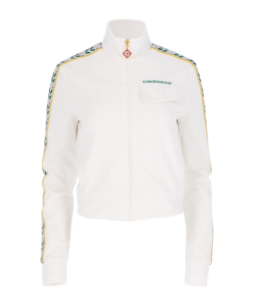 Casablanca Long-sleeved Casual Jacket In White