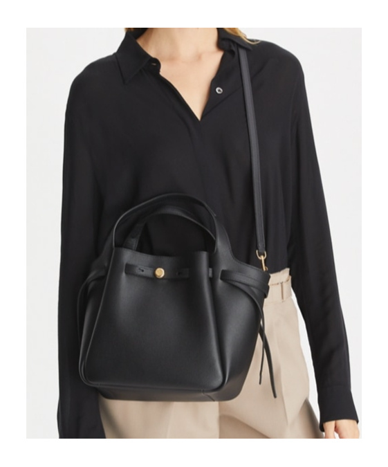 Tory Burch Romy Tote Bag In Black