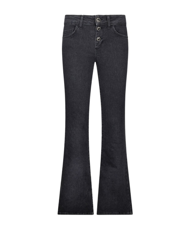 Liu •jo Bootcut Bottom Up Jeans In Black