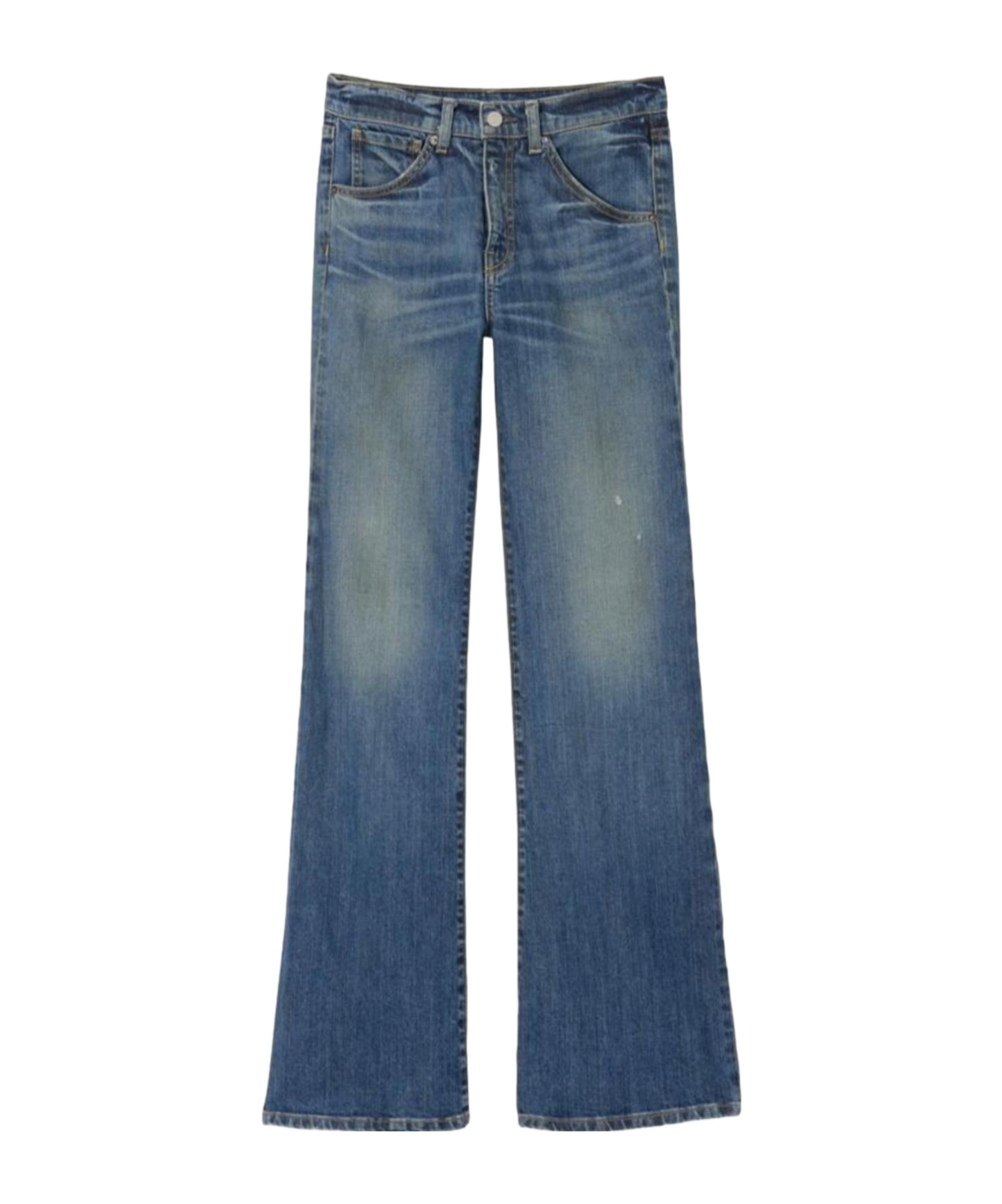 Nili Lotan Belt Loop Jeans In Blue