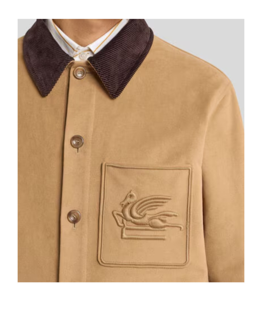 Etro Stylish Jacket With Chest Pocket And Flap Pockets In Brown