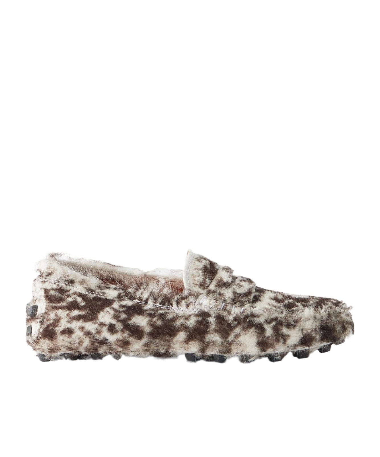 Tod's Gommino Leopard-print Pony Hair Loafers In Multi