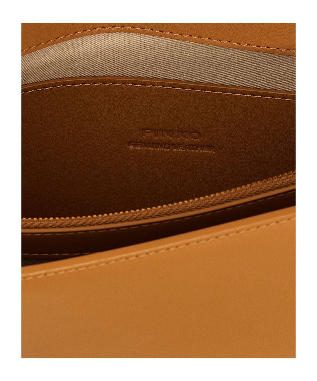Shop Pinko Love One Simply Crossbody Bag In Brown