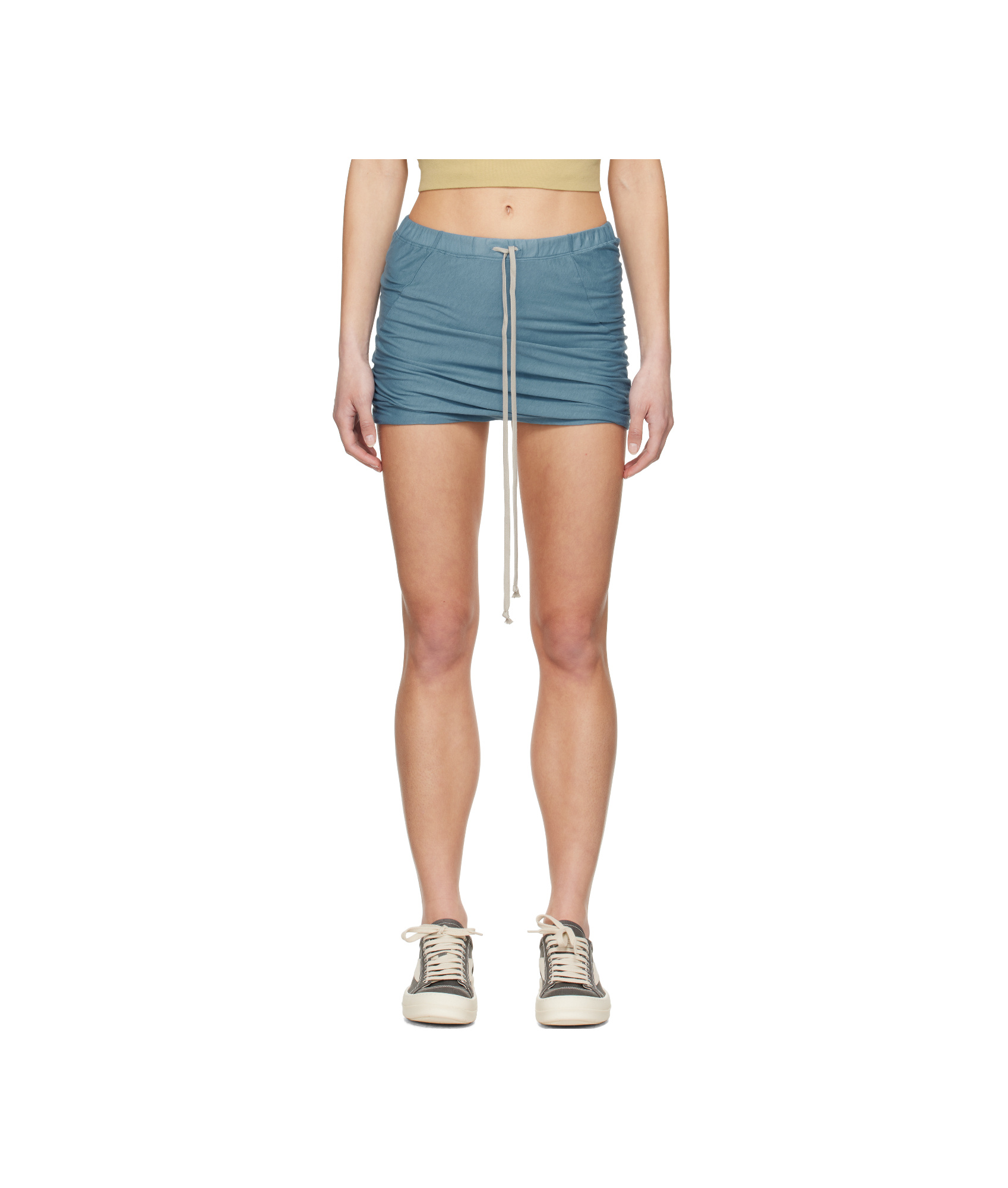 Rick Owens Drkshdw Blue Hollywood Buds Shorts In Nude