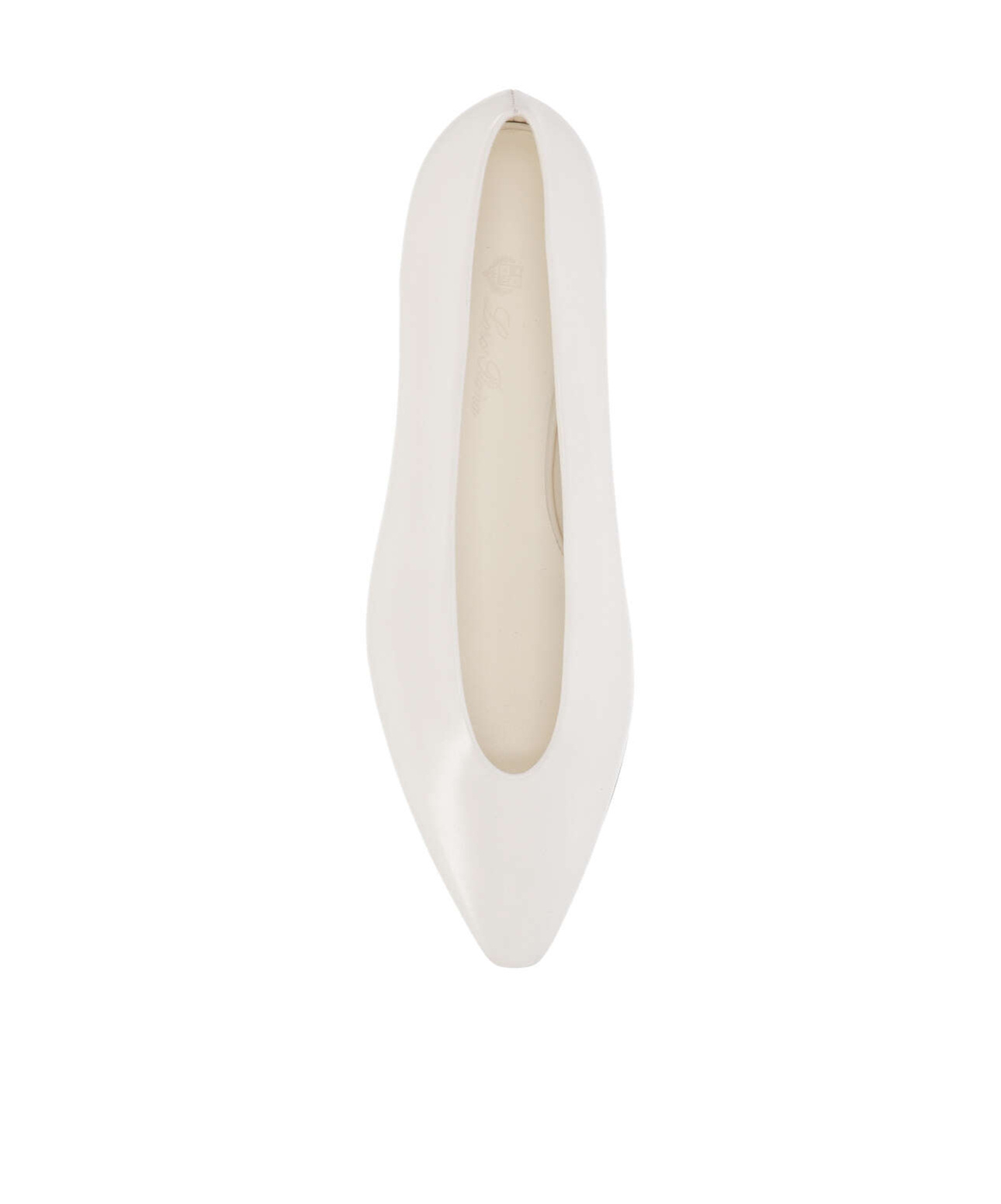 Loro Piana Pointed Ballet Shoes In White