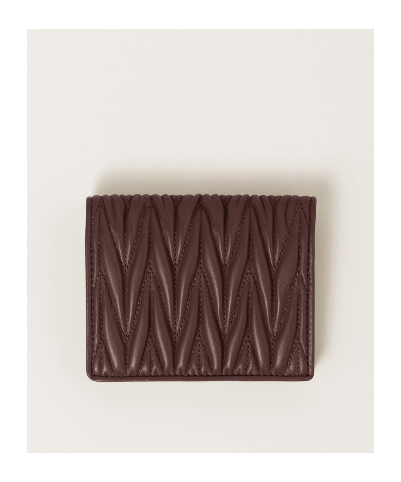Miu Miu Logo Lettering Bi-fold Wallet
