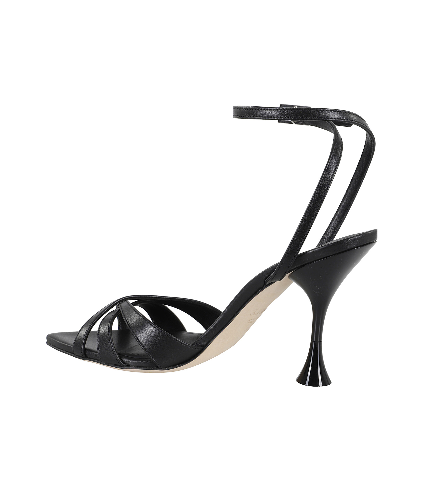 3juin 95mm Leather Sandals In Black