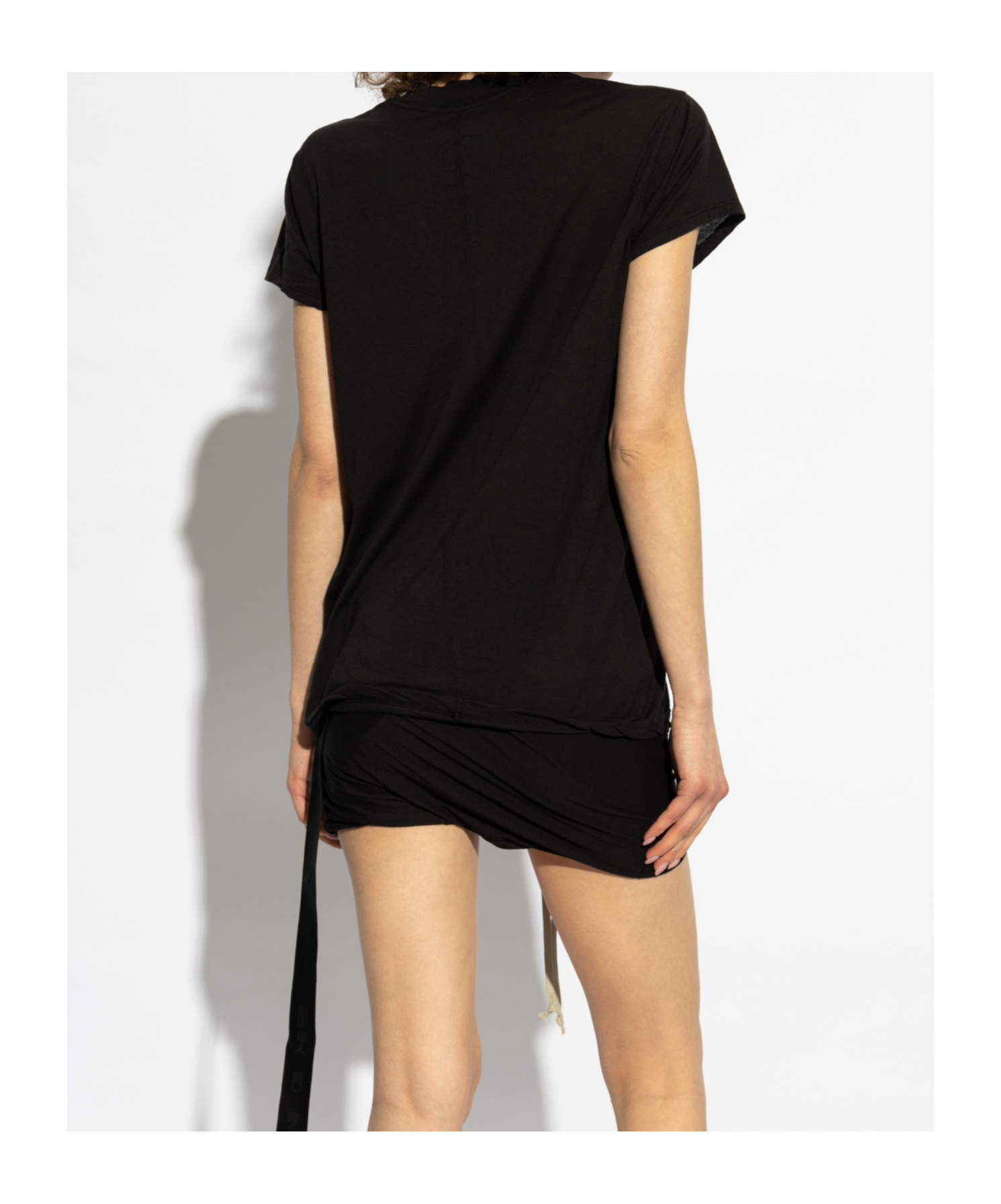 Rick Owens Drkshdw Strap-detail T-shirt In Black