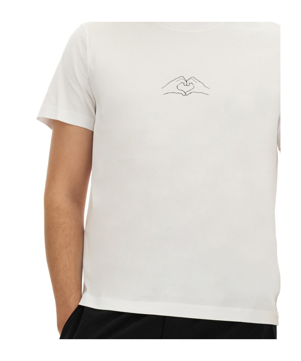 Neil Barrett T-shirt With Print In White