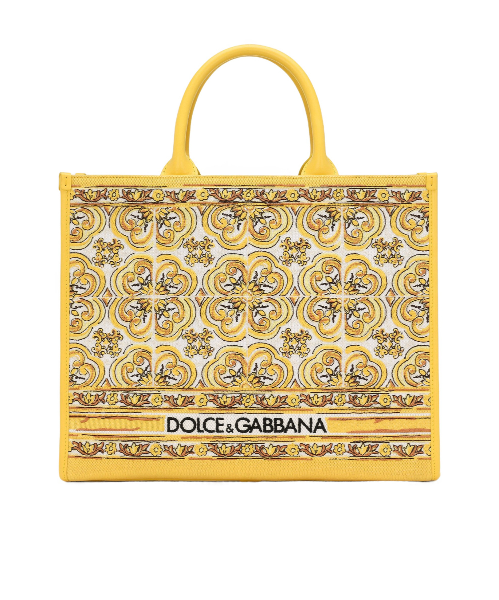 DOLCE & GABBANA MEDIUM DG DAILY CANVAS TOTE BAG 