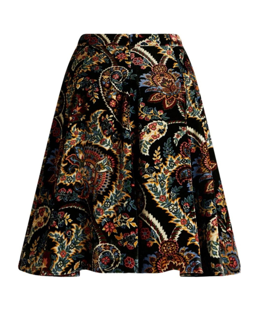 Etro Paisley-print Velvet Shirt In Black