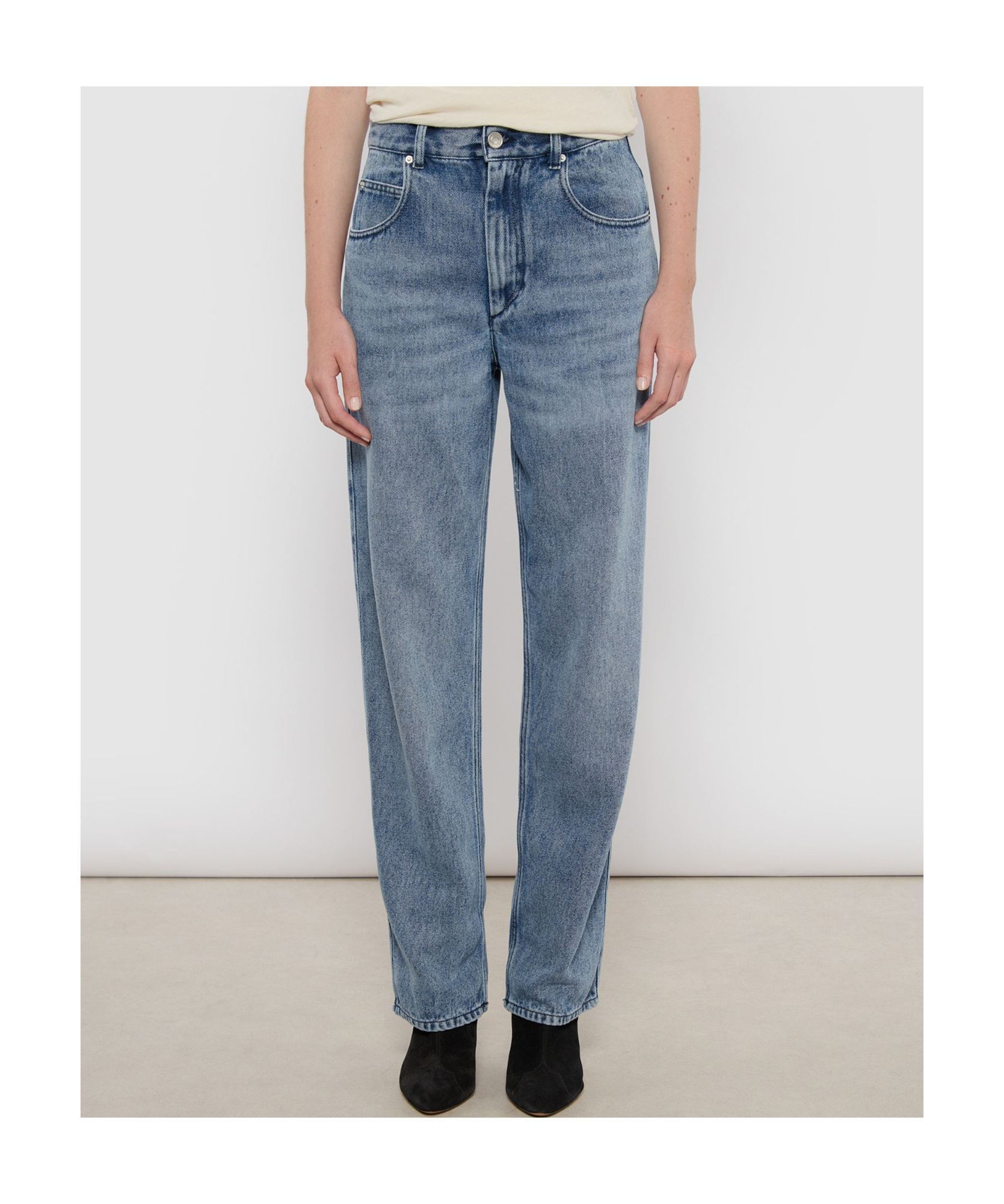 Isabel Marant Jeans With Belt Loops In Blue